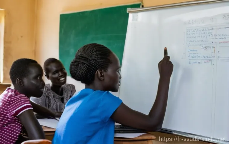 남수단에서 사업 창업 - **Prompt: Developing South Sudanese Infrastructure**
    A dynamic, eye-level shot showcasing infras...