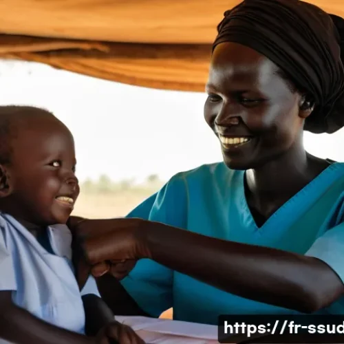 Home 27 남수단 의료 환경 - **Prompt 1: A Dedicated Healthcare Hero in South Sudan**
"A close-up, warm and hopeful portrait ...